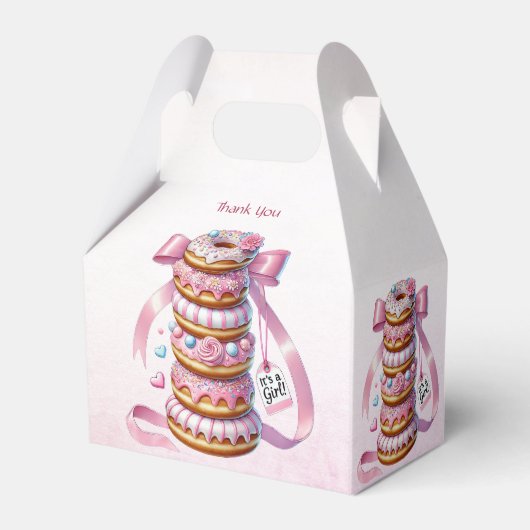 Sprinkle Donuts Pink Ribbon Gevor Box Geschenkschachtel (Rückseite)