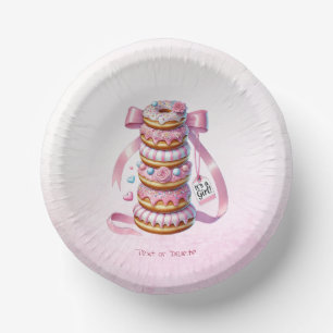 Sprinkle Donuts rosa Band Papier Bowl Pappteller