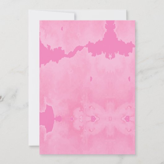 Sprinkle Donuts Wasserfarbe Rosa Babydusche Dankeskarte (Rückseite)