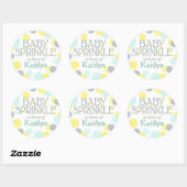 Sprinkle Dots Baby Sprinkle Label Runder Aufkleber (Blatt)