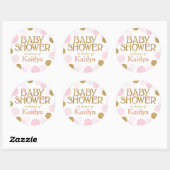 Sprinkle Dots Babydusche Runder Aufkleber (Blatt)
