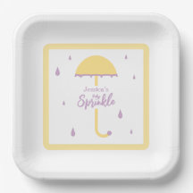 Sprinkle Dusche Niedlicher Schirm | Gelb und Lila