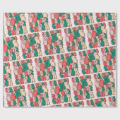 Sprinkle etwas Urlaub Cheer Funny Retro Weihnachte Geschenkpapier (Flach)