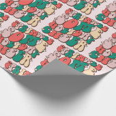 Sprinkle etwas Urlaub Cheer Funny Retro Weihnachte Geschenkpapier (Ecke)