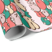 Sprinkle etwas Urlaub Cheer Funny Retro Weihnachte Geschenkpapier (Rolleneckpunkt)