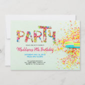 Sprinkle Geburtstagsparty Einladung (Vorderseite)