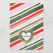 Sprinkle Gingerbread, Pink Holiday 1st Birthday Einladung (Rückseite)