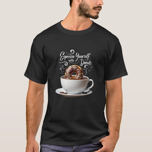 Sprinkle Joy: Unwiderstehlicher Donut-Tag T-Shirt (Vorderseite)