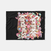 Sprinkle Kindness - 3d - Kindness S Sticker Fleecedecke (Vorderseite (Horizontal))