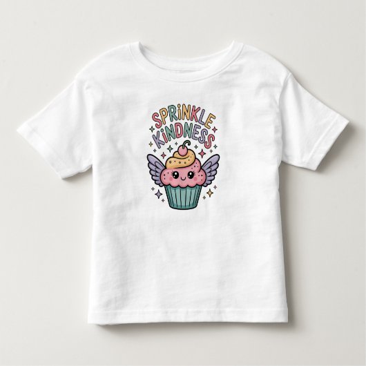 Sprinkle Kindness | Cupcake Kleinkind T-shirt (Vorderseite)