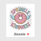Sprinkle Kindness | Donut Aufkleber (Blatt)