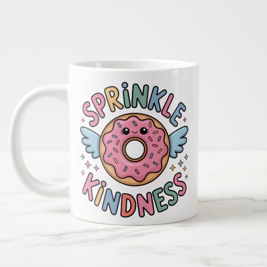 Sprinkle Kindness | Donut Jumbo-Tasse (Links)