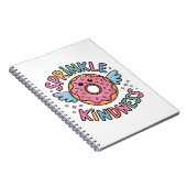Sprinkle Kindness | Donut Notizblock (Rechte Seite)