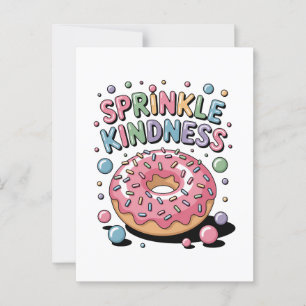 Sprinkle Kindness Donut Postkarte