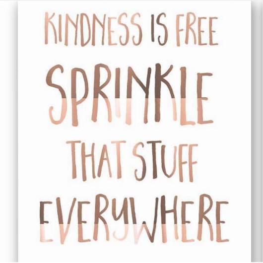 Sprinkle Kindness Everywhere Aufkleber (Vorderseite)