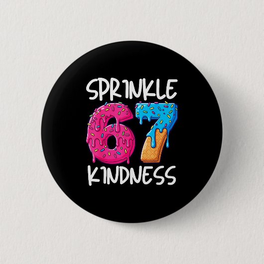 Sprinkle Kindness Family Matching Doughnut Ice-cre Button (Vorderseite)