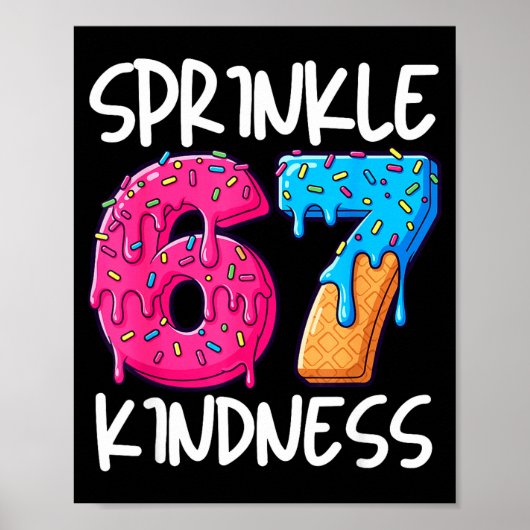 Sprinkle Kindness Family Matching Doughnut Ice-cre Poster (Vorne)