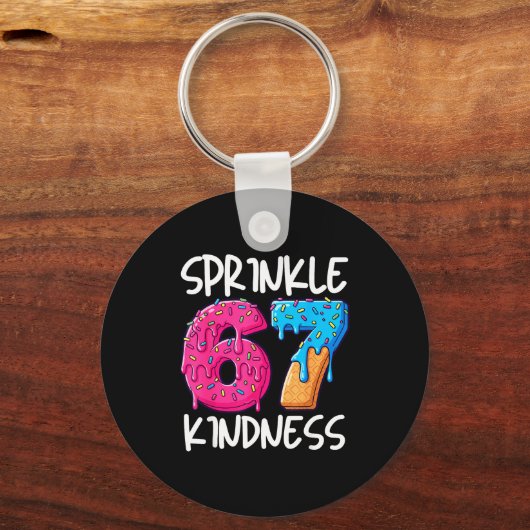 Sprinkle Kindness Family Matching Doughnut Ice-cre Schlüsselanhänger (Vorderseite)