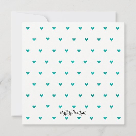 Sprinkle Liebe Baby Blue Dusche Einladung (Rückseite)