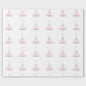 Sprinkle Liebe Baby Girl Dusche Party Rosa Geschenkpapier (Flach)