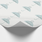 Sprinkle Liebe Dusche Party Pulver blau Geschenkpapier (Ecke)