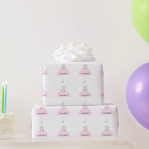 Sprinkle Liebe Rosa Girl Dusche Party Geschenkpapier