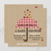 Sprinkle mit Herbst-Liebe Rustikales Baby-Dusche P Einladung (Vorne/Hinten)
