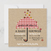 Sprinkle mit Herbst-Liebe Rustikales Baby-Dusche P Einladung (Vorderseite)