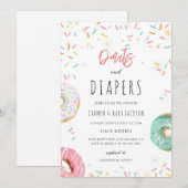 Sprinkle Pink Donut Coed-Baby-Shower Einladung (Vorne/Hinten)