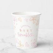 Sprinkle Ribbon Baby Shower Papierbecher (Vorderseite)