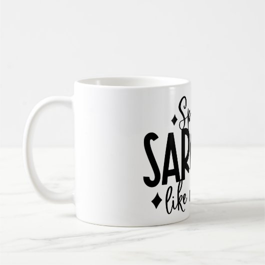 Sprinkle Sarcastic Funny Coffee Kaffeetasse (Links)