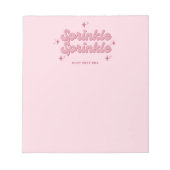 Sprinkle sprinkle Notepad Notizblock (Vorderseite)