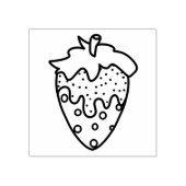 Sprinkle und Schokolade Eingetauchte Erdbeere Gummistempel (Prägung)