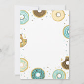 Sprinkle und Sprinkle laden Boy Coed Dusche ein Einladung (Rückseite)