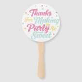 Sprinkle Vanilla Leckerei Donut Fächer (Rückseite)