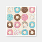 Sprinkled Bliss Baby Shower Donut Serviette (Vorderseite)