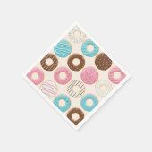 Sprinkled Bliss Baby Shower Donut Serviette (Ecke)