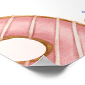 Sprinkled Donut Baby Dusche Begrüßungszeichen Poster (Ecke)