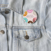 Sprinkled Donut Baby Sprinkle Party Tischdekor Button (Beispiel)