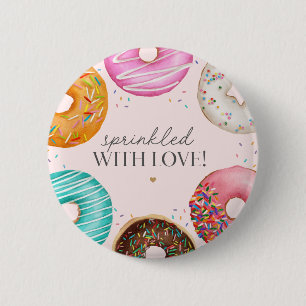Sprinkled Donut Baby Sprinkle Party Tischdekor Button