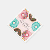 Sprinkled Donut Baby Sprinkle Party Tischdekor Serviette (Ecke)