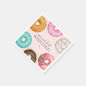 Sprinkled Donut Baby Sprinkle Party Tischdekor Serviette (Ecke)