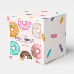 Sprinkled Donut Geburtstagsparty oder Babydusche Geschenkschachtel