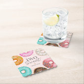 Sprinkled Donut ZWEI Sweet 2. Geburtstag Party Untersetzer (Vor Ort)