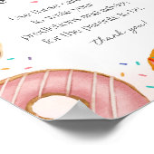 Sprinkled Donuts Babyduschberatung für Babysignatu Poster (Ecke)