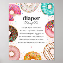 Sprinkled Donuts Kinderdusche Windeln Gedanken Unt Poster