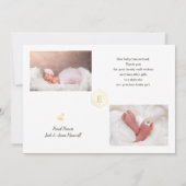 Sprinkled Stars, Geburtshinweis + Danke Einladung (Rückseite)