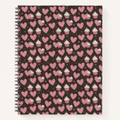 "Sprinkleheart Sugar Rush: Cupcake Chaos Couture" Notizblock (Vorderseite)