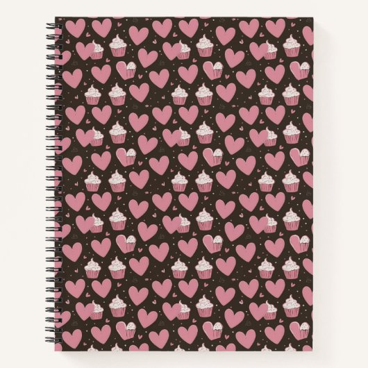 "Sprinkleheart Sugar Rush: Cupcake Chaos Couture" Notizblock (Vorderseite)