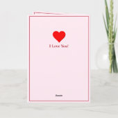 Sprinklen auf dem Cupcake mit Liebe Gedicht Valent Karte (Rückseite)